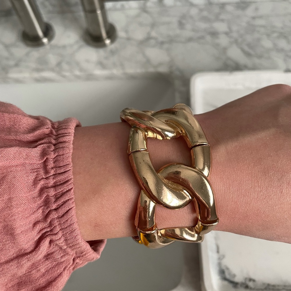 Gold Statement Bracelet - Picture 2 of 5